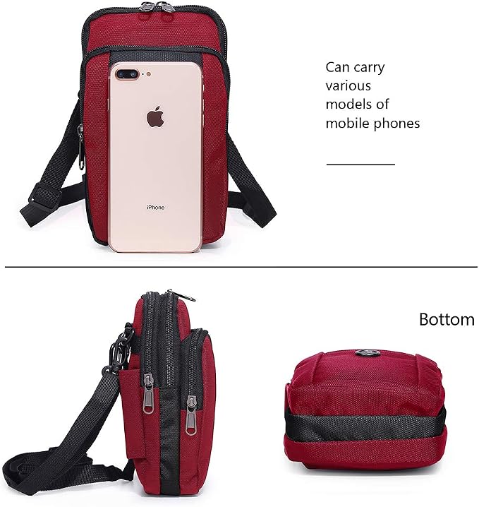 Senient Wolf Waterproof Nylon Multifunctional Phone Bag Small One Shoulder - Image 3