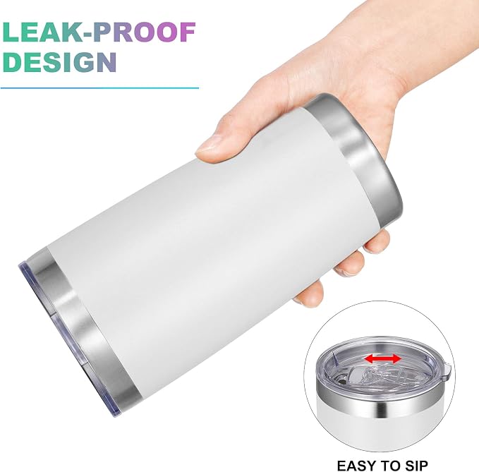 VEGOND 20oz Tumbler with Lid and Straw Stainless Steel Tumbler Cup Vacuum - Image 3