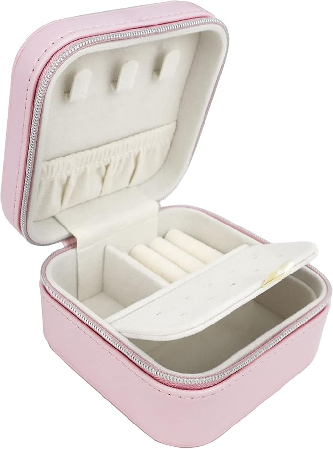 Travel Small Portable Mini Jewelry Box by BareTulip