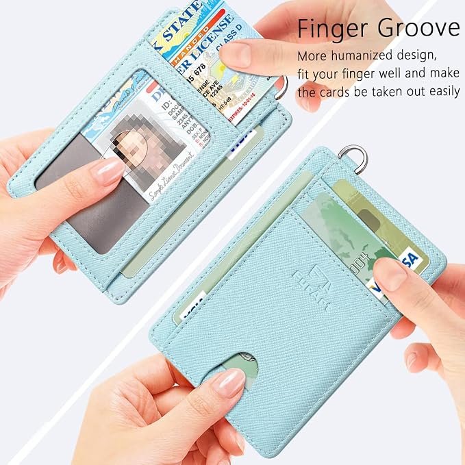 FurArt Slim Minimalist Wallet, Front Pocket Wallets, RFID Blocking, Credit Card - Image 3