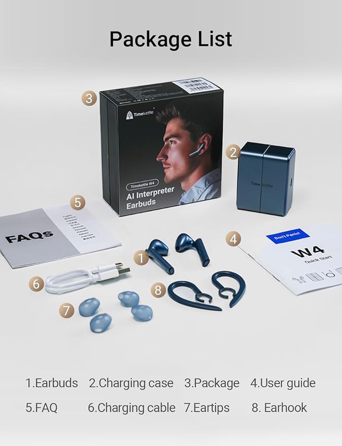 Timekettle W4 Translation Earbuds, - Image 9