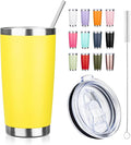 20oz Tumbler with Straw and Brush, Stainless Steel Vacuum Insulated tumbler by Unknown