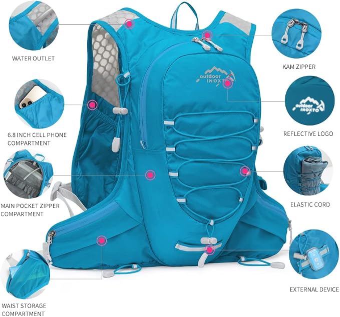 Running Hydration Vest for Men Women Water Backpack for Running 3L Running - Image 4