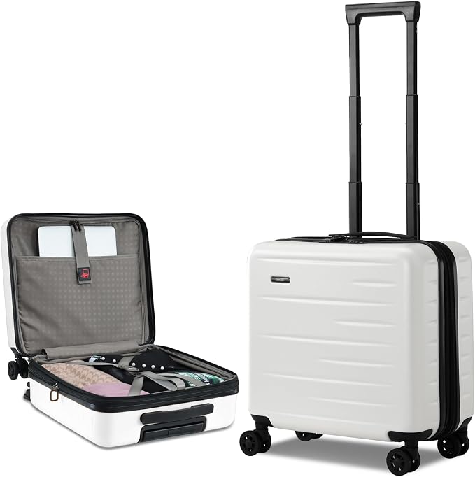 16 Inch Carry On Luggage Airline Approved, Expandable Lightweight ABS+PC Hard by CENSIEN