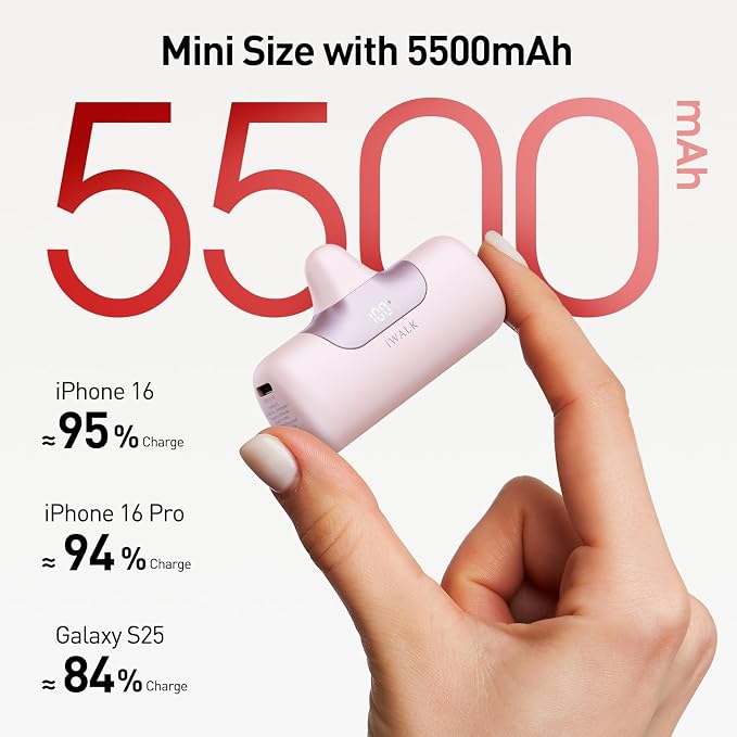 iWALK Portable Charger 5500mAh Next-Gen Small Power Bank 22.5W Fast Charging - Image 2