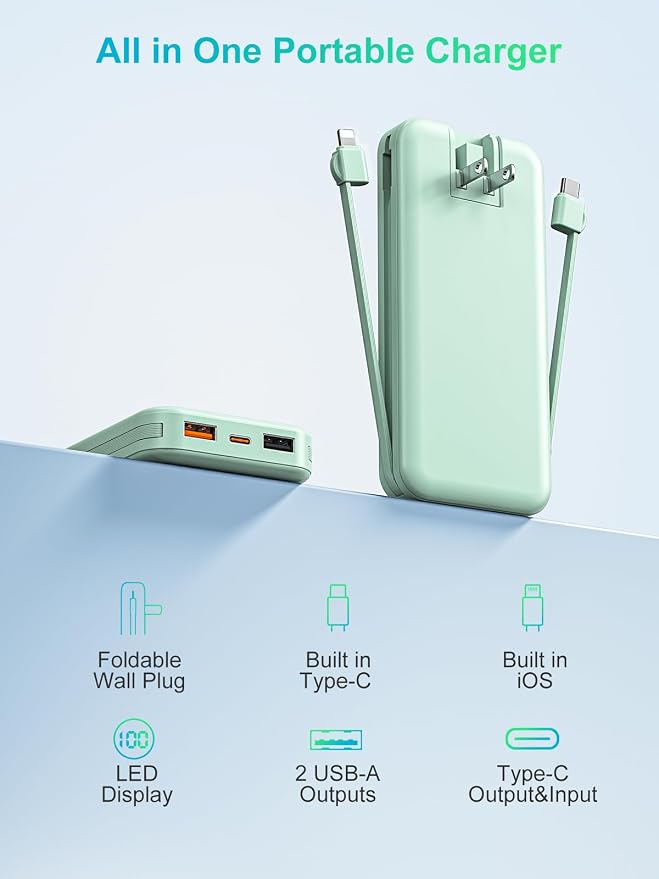 Portable Power Bank, 12000mAh 22.5W Phone Charger - Image 8