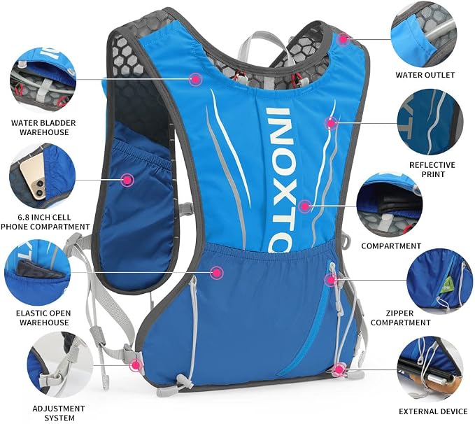 Running Hydration Vest for Men Women Water Backpack for Running 3L Running - Image 3