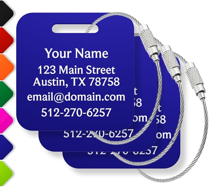 Custom Luggage Tags by Legit3D