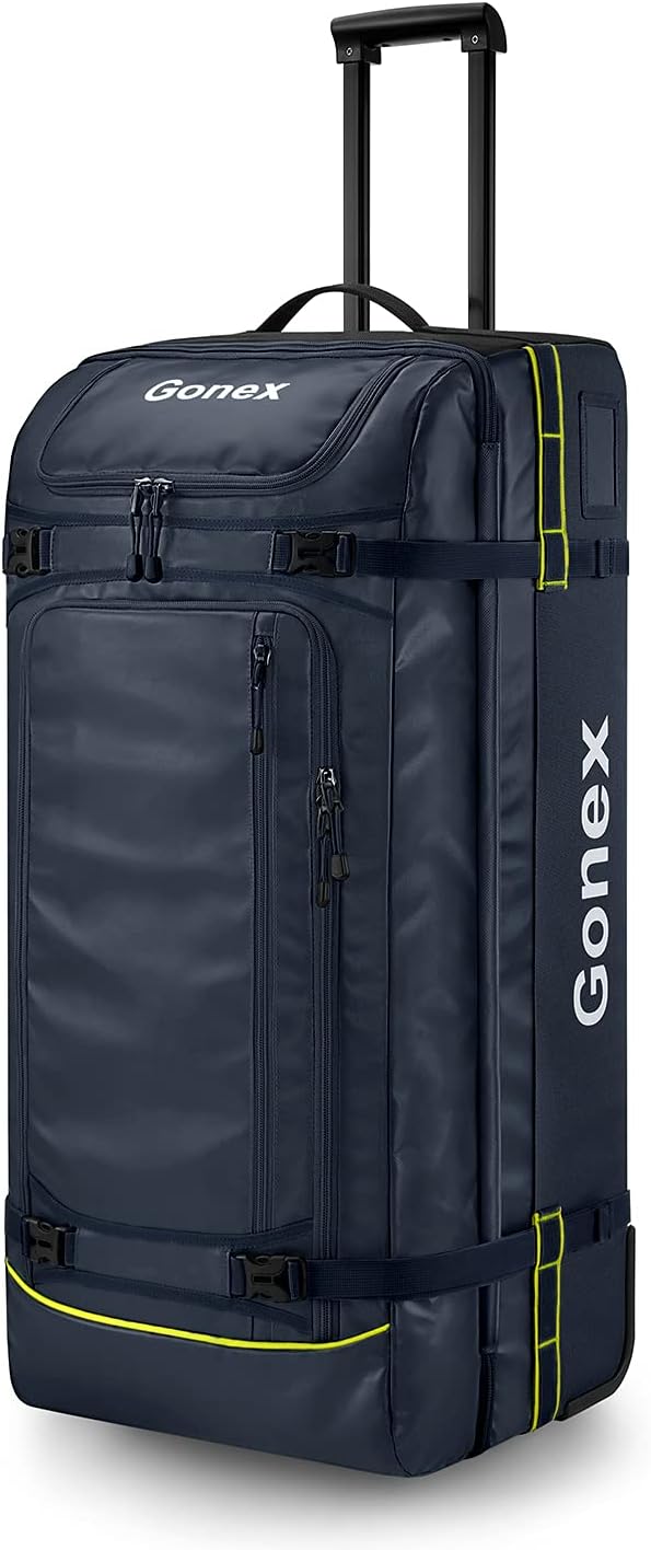 Gonex Rolling Duffle Bag with Wheels, 100L Water Repellent Large Wheeled Travel by Gonex