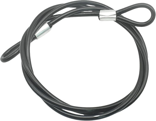 5FT 6mm Stainless Steel Security Cable Lock, Braided Steel Vinyl Coated Safety by Bytiyar