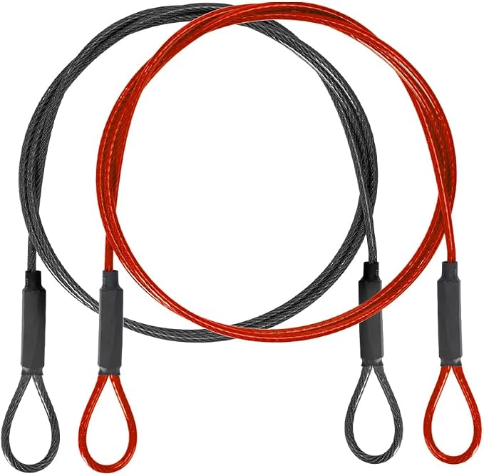 3.3mm Outdoor Travel Stainless Steel Security Cable-3ft Luggage Lock Safety by MiMetty