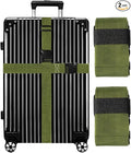 Luggage Straps for Suitcases TSA Approved-2 Pack Bright Personalized Luggage by GOWRAPS