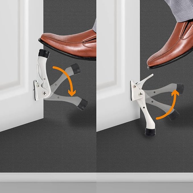 One Touch Kickdown Door Stopper, Door Holder, Heavy Duty Door Stops, Bottom of - Image 2