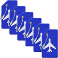 6 Pack Silicone Luggage Tag for Suitcases by MODENGKONGJIAN