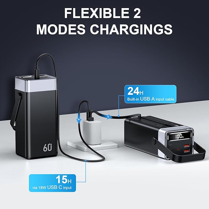 Power Bank 60000mAh 22.5W Fast-Charging Portable Charger - Image 6