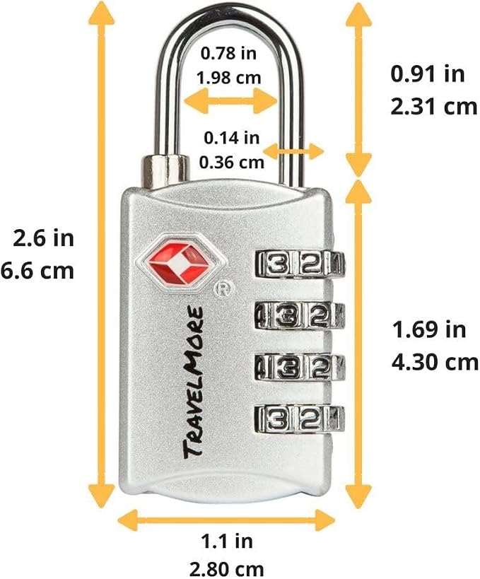 3 Pack TSA Luggage Locks with 4 Digit Combination – Heavy Duty Set Your Own - Image 5