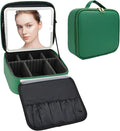 Travel Makeup Bag with LED Mirror Travel Makeup Organizer with 3 Lighted by Unknown
