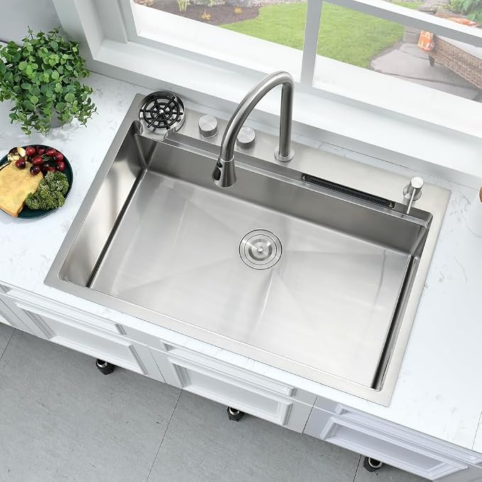 33 Inch Waterfall Drop In Kitchen Sink - Image 2