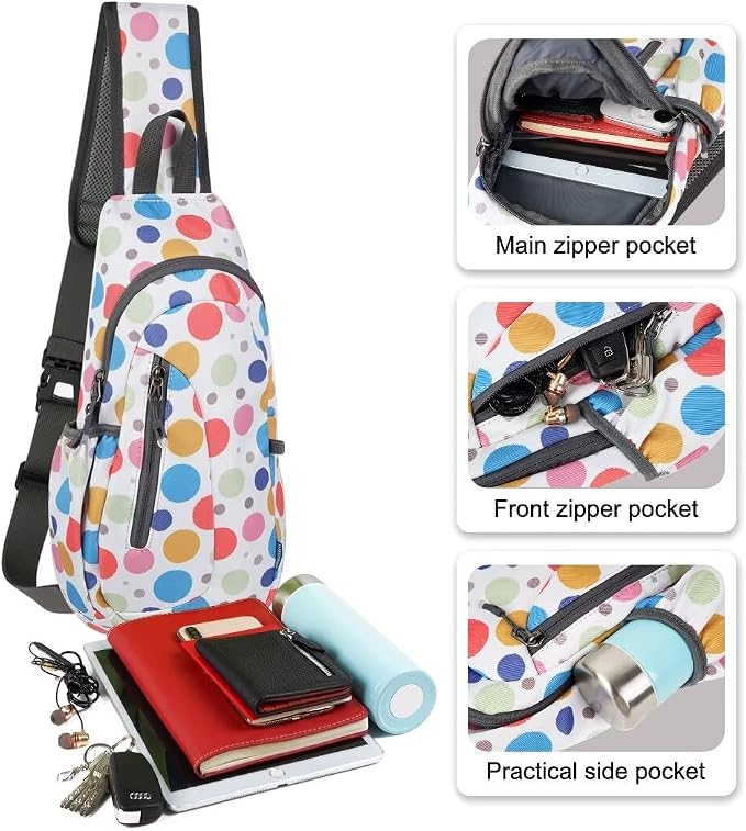 TITECOUGO Small Sling Bag, Lightweight Crossbody Backpack - Image 2