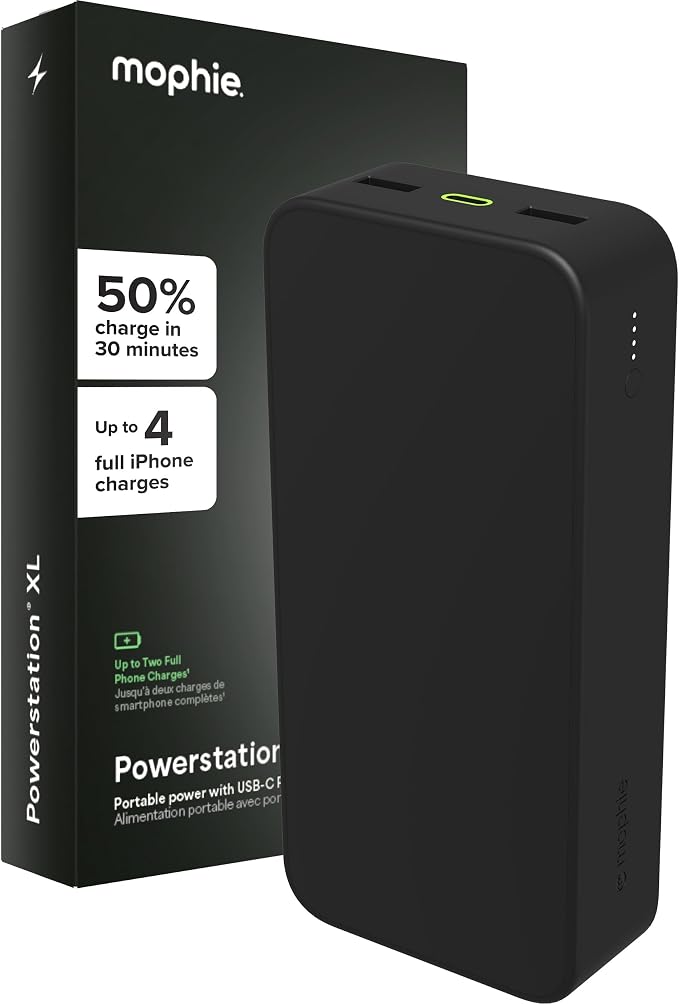 mophie Powerstation XL Power Bank 2023-20, 000 mAh Large Internal Battery by mophie