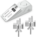 2 Pack Portable Door Lock & 120dB Travel Door Stopper Alarm, 3-Level by DouevoTotalHomeSecurity