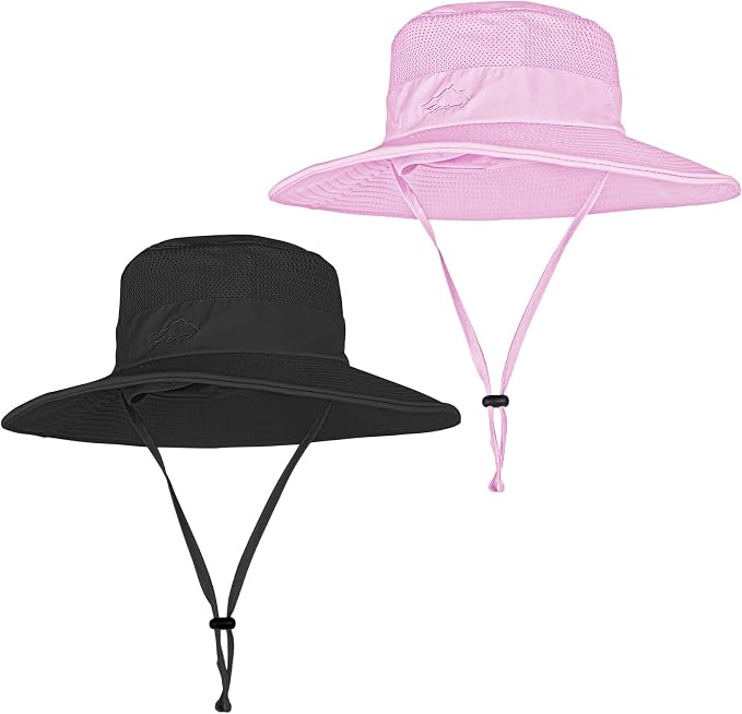 Sun Hats for Men Women Fishing Hat UPF 50+ Breathable Wide Brim Summer UV by Rosoz