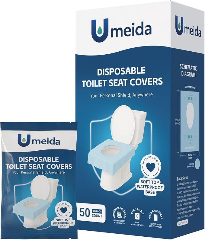 50 Count Disposable Toilet Seat Covers - Image 6
