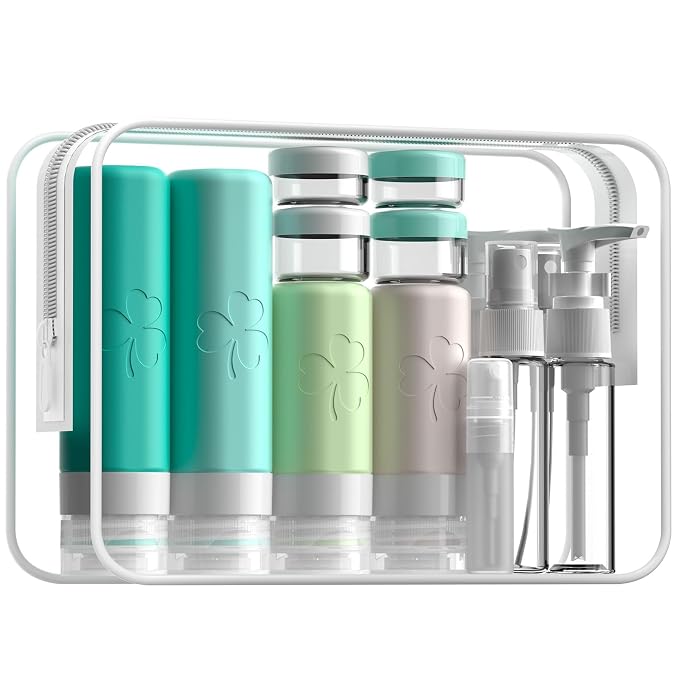 INSFIT Travel Bottles for Toiletries 23pack, TSA Approved Travel Size Toiletries by INSFITPortableTravelBottles