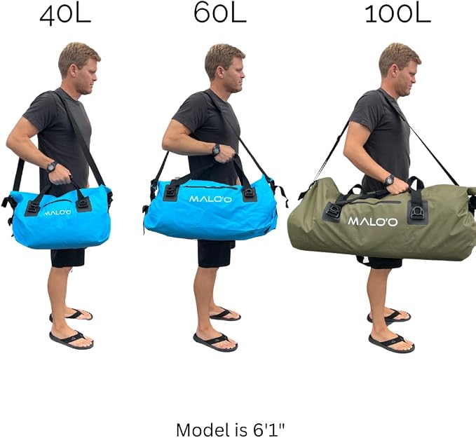 Malo'o Waterproof Dry Bag Duffel 40L/60L/100L, Roll Top Duffel Keeps Gear Dry - Image 6