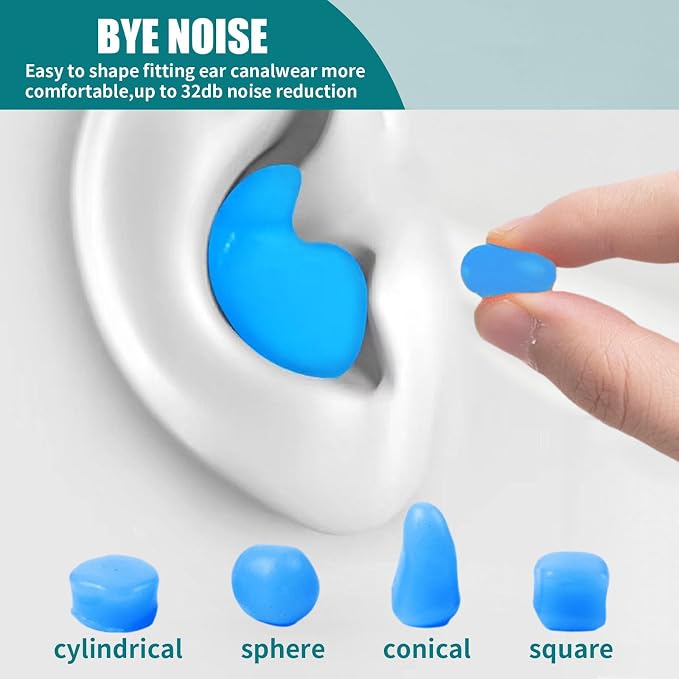 Ultra-Soft Noise Cancelling Sleeping Ear Plugs - Image 3