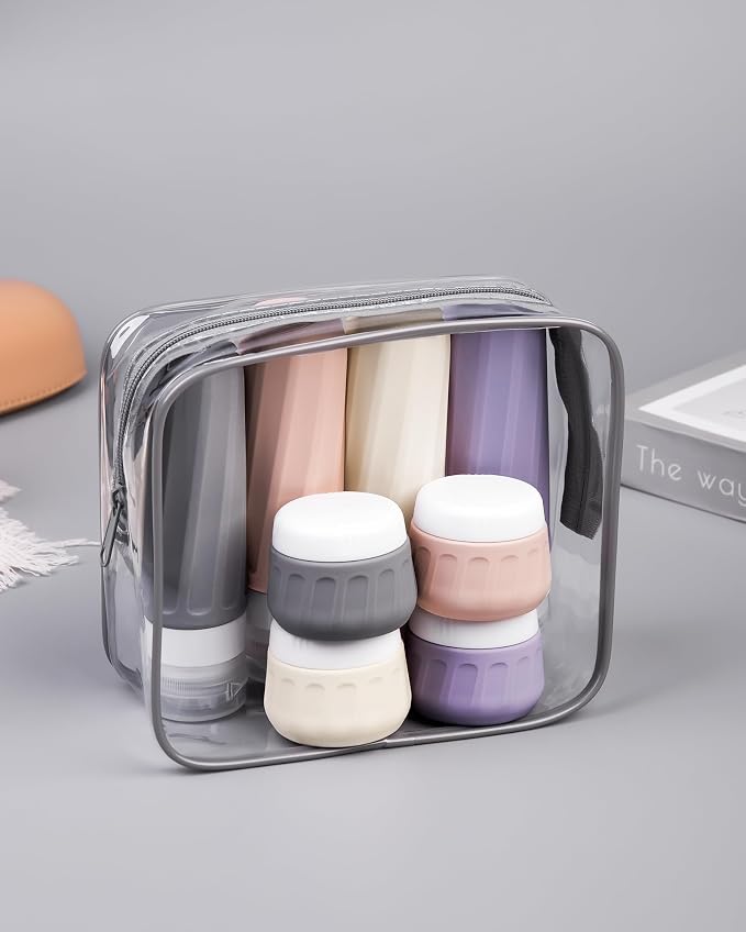 Travel Bottles for Toiletries 8 Pack, Travel Size Toiletries, Tsa Approved - Image 8
