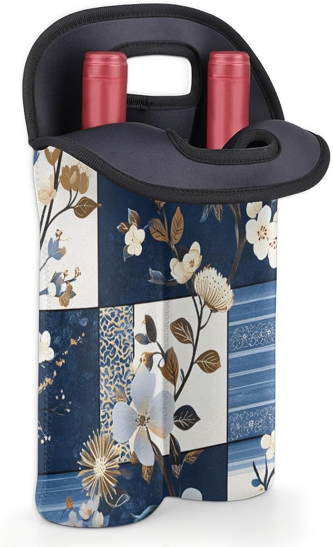 Neoprene Wine Tote, Bottle Carrier Gag Insulating Neoprene Thicker, Insulated - Image 4