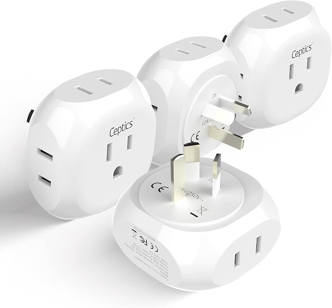Ceptics Australia, New Zealand, China Travel Plug Adapter by by Ceptics