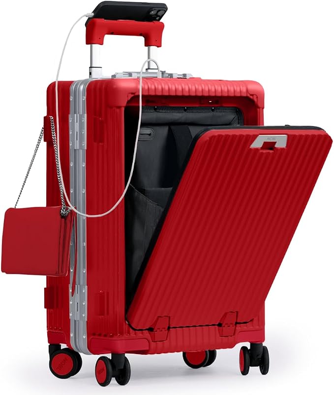 Nobl Travel Carry On Luggage, Noble Zipperless Aluminum Frame PC Hard Shell by NOBL