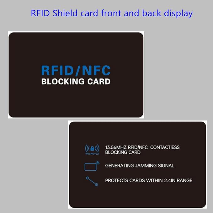5Pack RFID Blocking Card, Contactless NFC Debit Credit Card Passport Protector - Image 7