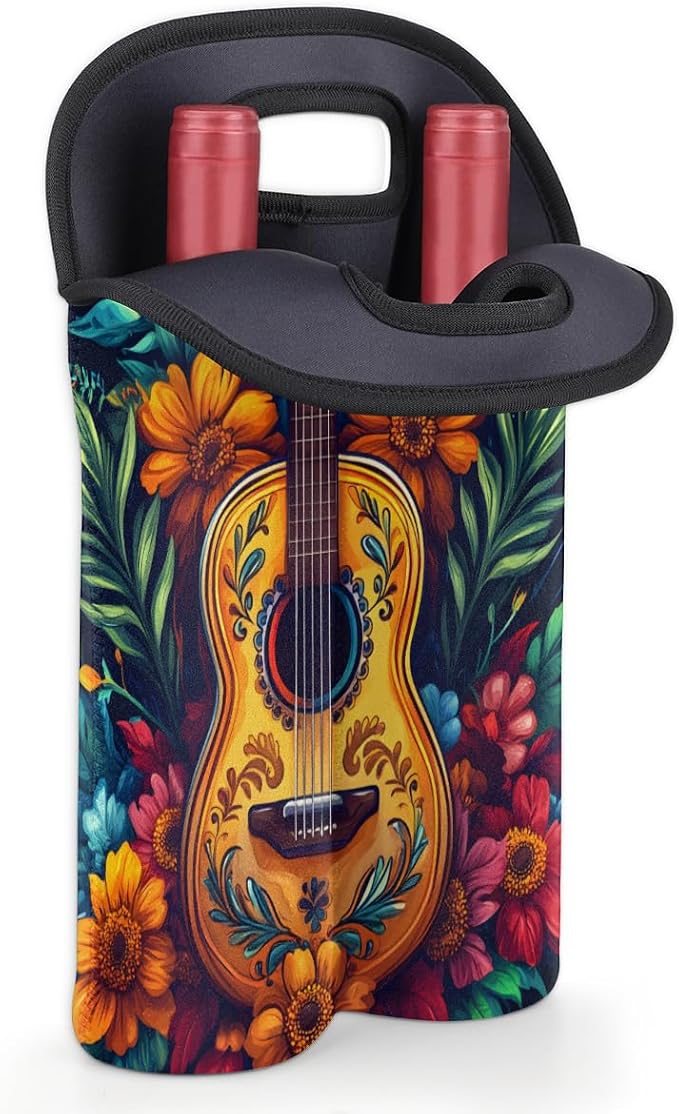 Neoprene Wine Tote, Bottle Carrier Gag Insulating Neoprene Thicker, Insulated - Image 4