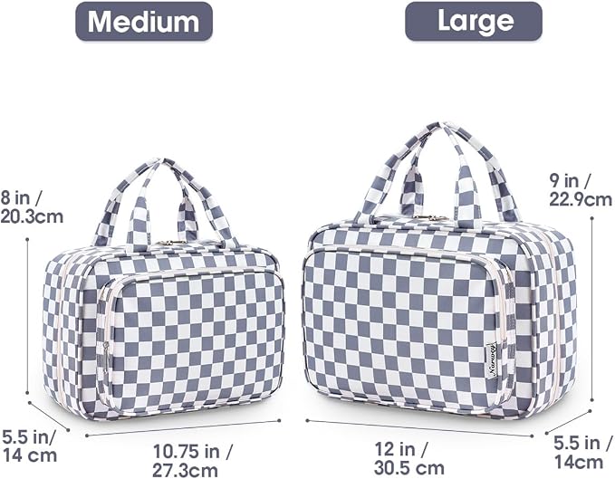 Narwey Travel Toiletry Bag for Women Large Hanging Makeup Bag Organizer - Image 2