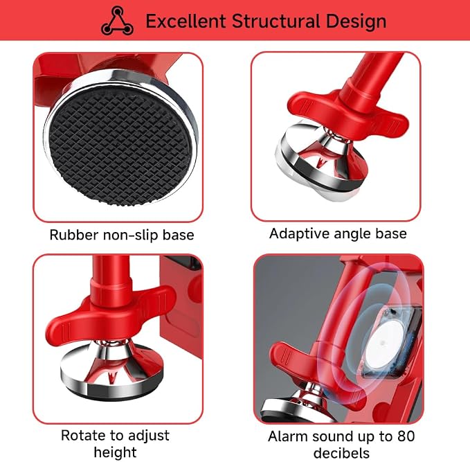 Portable Alarm Door Stopper for Additional Safety in Hotel, Apartment and - Image 4