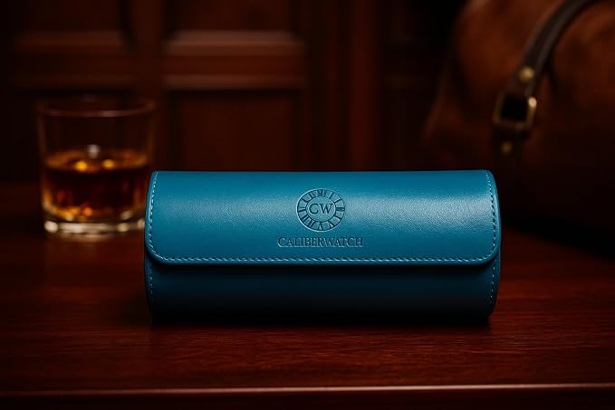 Genuine Napa Leather Watch Roll Travel Case - Image 2