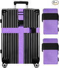 Luggage Straps for Suitcases TSA Approved-2 Pack Bright Personalized Luggage by GOWRAPS