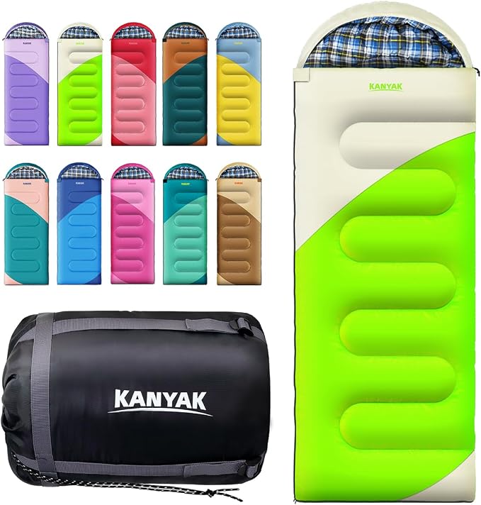 Camping Sleeping Bag, 32℉ Sleeping Bags by Kanyak-Exploreendlessnights
