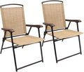 Devoko Patio Folding Chair Deck Sling Chair Camping Garden Pool Beach Using by DEVOKO