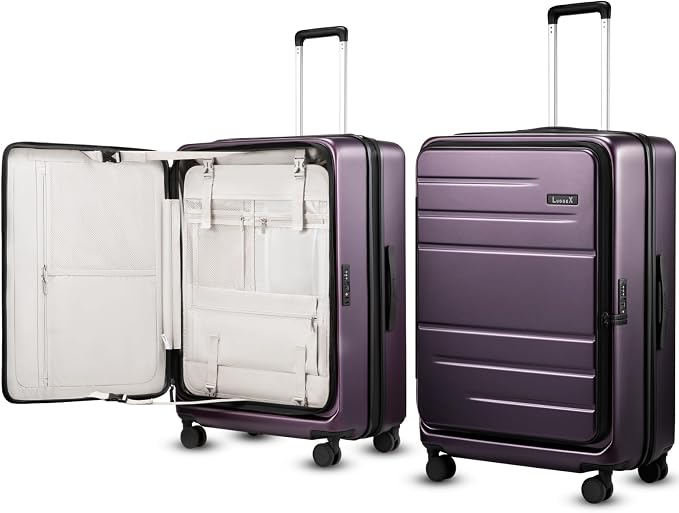 LUGGEX Checked Suitcase Top Opening, FLT Expandable Polycarbonate Hard Shell by LuggeXLUGGAGE