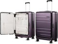 LUGGEX Checked Suitcase Top Opening, FLT Expandable Polycarbonate Hard Shell by LuggeXLUGGAGE
