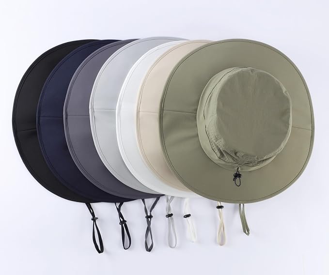 Home Prefer UPF 50+ Sun Hats for Men Women Foldable Wide Brim Fishing Hat Quick - Image 8
