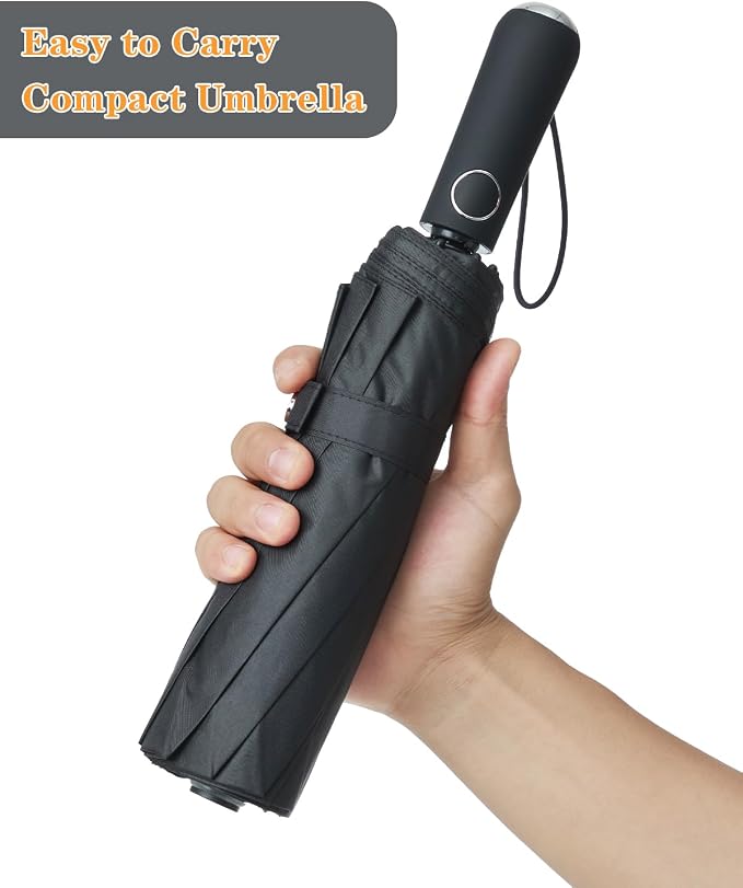 Large Double-Ribs Umbrella Automatic Folding Umbrella - Image 3