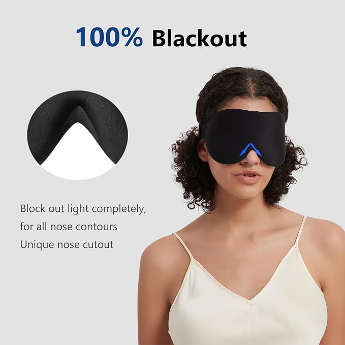 ALASKA BEAR Sleep Mask Memory Foam Contoured Eye Cups - Image 2