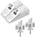 2 Pack 120dB Travel Door Stopper Alarm & Portable Door Lock, 3-Level by DouevoTotalHomeSecurity