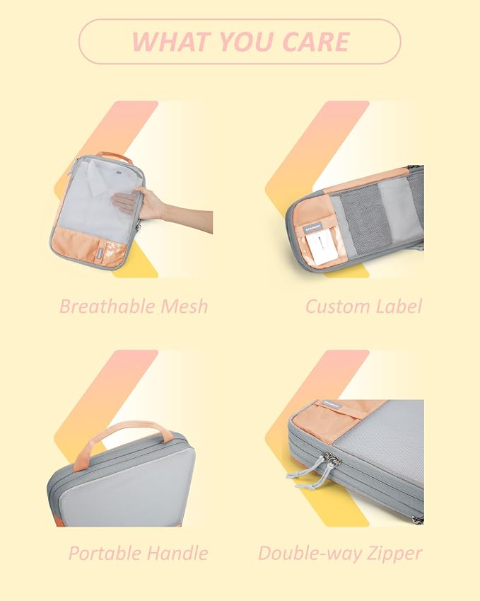 BAGSMART 6 Set Compression Packing Cubes - Image 5