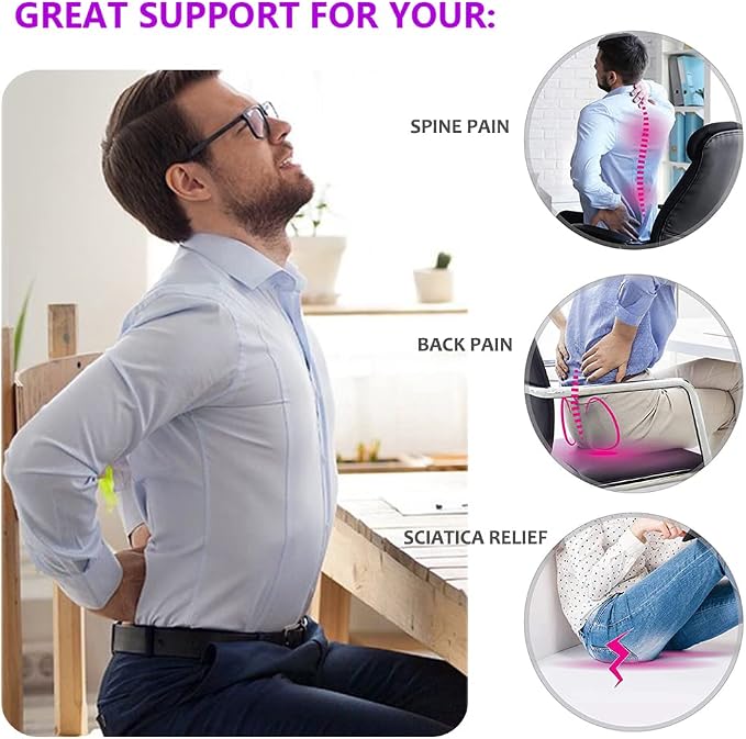 Gel Seat Cushion, Office Seat Cushion Chair Pads - Image 7